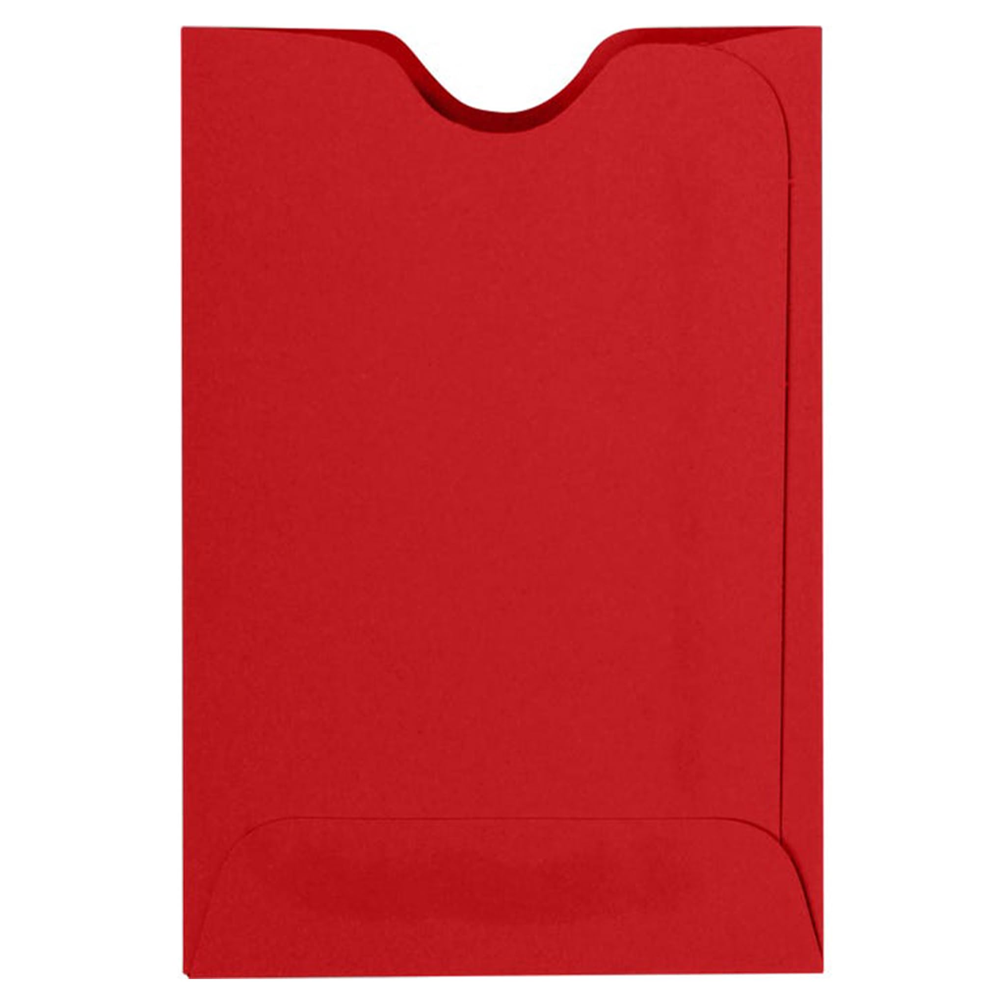 Luxpaper Credit Card Sleeves | 2 3/8' X 3 1/2' | Ruby Red | 80Lb. Text | 1,000 Qty