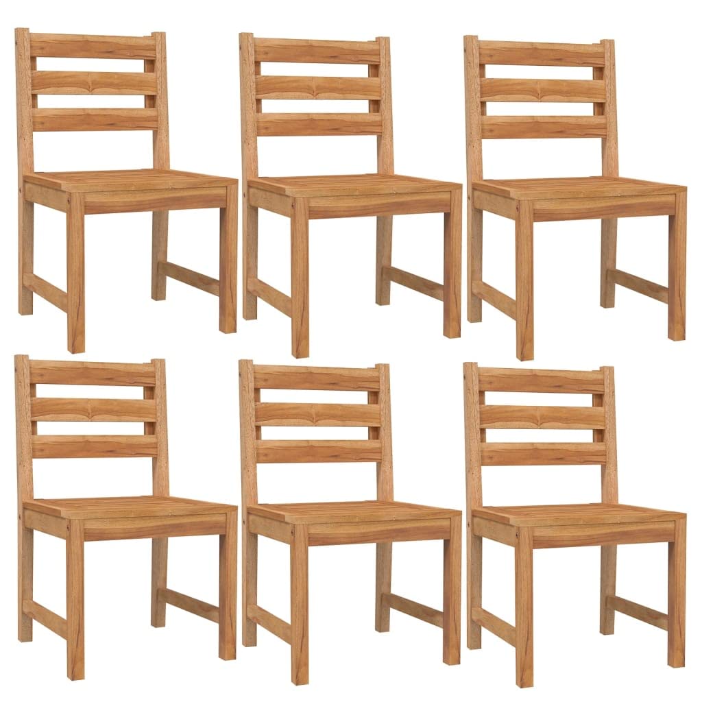 vidaXL Farmhouse Patio Dining Set - Solid Teak Wood Construction - Includes Large Rectangular Table, Sturdy Bench, and Two Comfortable Chairs with Backrests - Water-Resistant, Ideal for Indoor/Outdoor