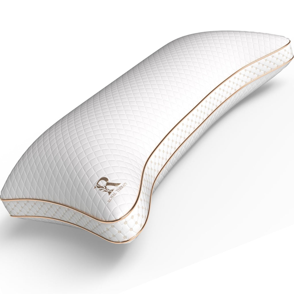 Royal Therapy Queen Memory Foam Pillow, Adjustable Shredded Memory Foam Pillows Queen Odor-Free Pillow for Neck & Shoulder Pain 