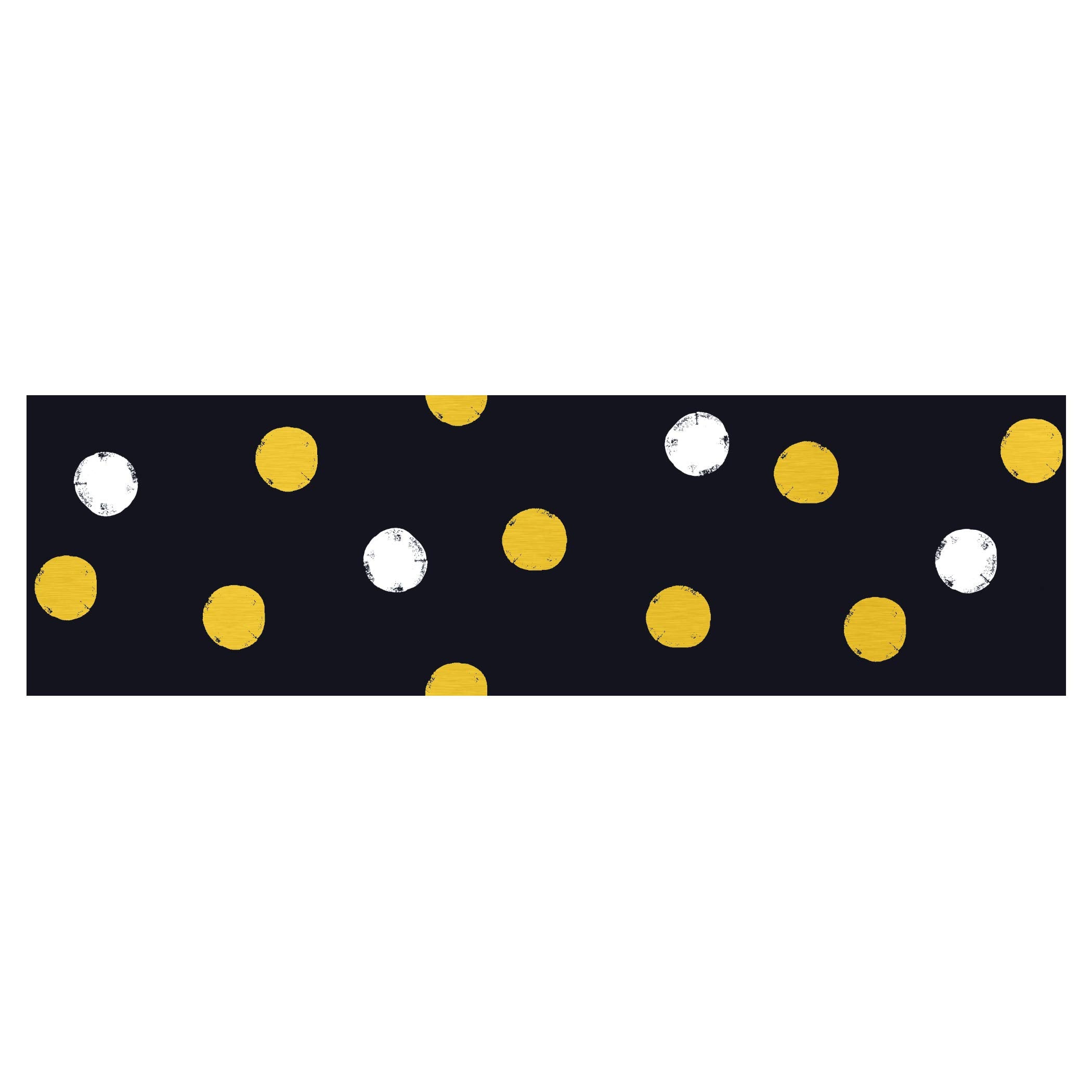 Trend Enterprises, Inc. I Metal Dots Bolder Borders, 35.75', Black, Gold, 35.75 Feet