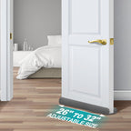 Maxtid 32' Gray Door Air Draft Stopper - Wind Blocker For Bedroom Doors & Small Apartments