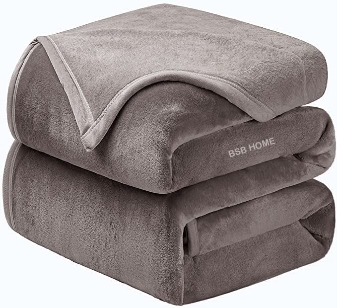 VAS COLLECTIONS Mink Blanket for Single Bed 1.4 kg Blanket | Ultrasoft & Lightweight Solid Blanket for Winter & Mild Winter Sofa