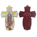 Personalized Wood Cross Favor 12PCS -Our Lady of Guadalupe Baptism Party Giveway Gift/Boy Girl/Customized Christening/First Comm