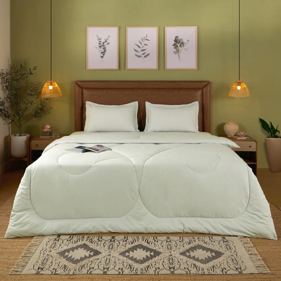 Livspace Comforter Double Bed | 240 Gsm | Quilt Blanket, Comforter King Size Bed, 100% Cotton Poly Wadding And Health Layer, Mac