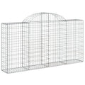 vidaXL Gabion Basket, Arched Gabion Basket Planter for Vegetable Flower, Outdoor Garden Gabion Wall Planter Stone Basket Raised 