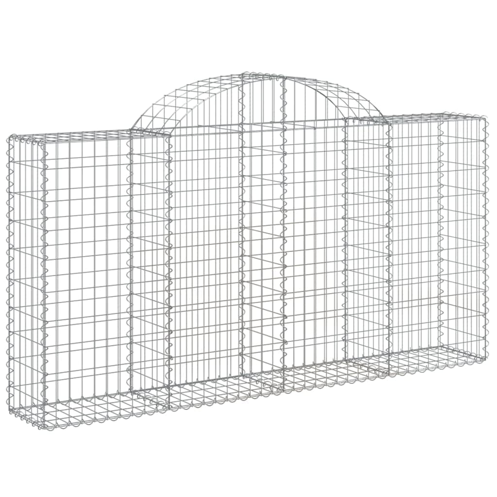 vidaXL Gabion Basket, Arched Gabion Basket Planter for Vegetable Flower, Outdoor Garden Gabion Wall Planter Stone Basket Raised 