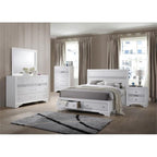 Best Quality Furniture Catherine Eastern King Bed Only Only, White