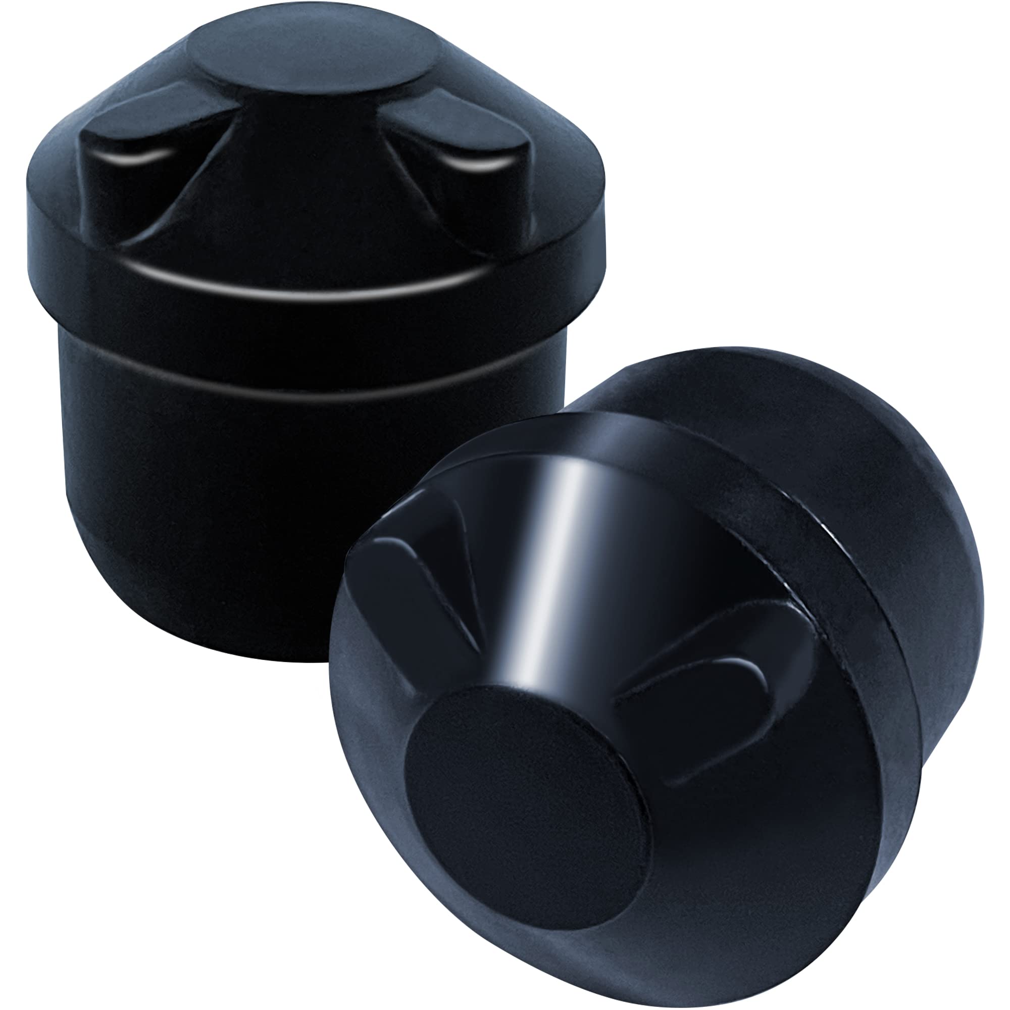 8 Folding Chair V-Tip Stabilizer Caps 7/8 Inch Black, Folding Chair Stability Plug for Folding Chair Leg Caps 3/4 Inch ID, Top o