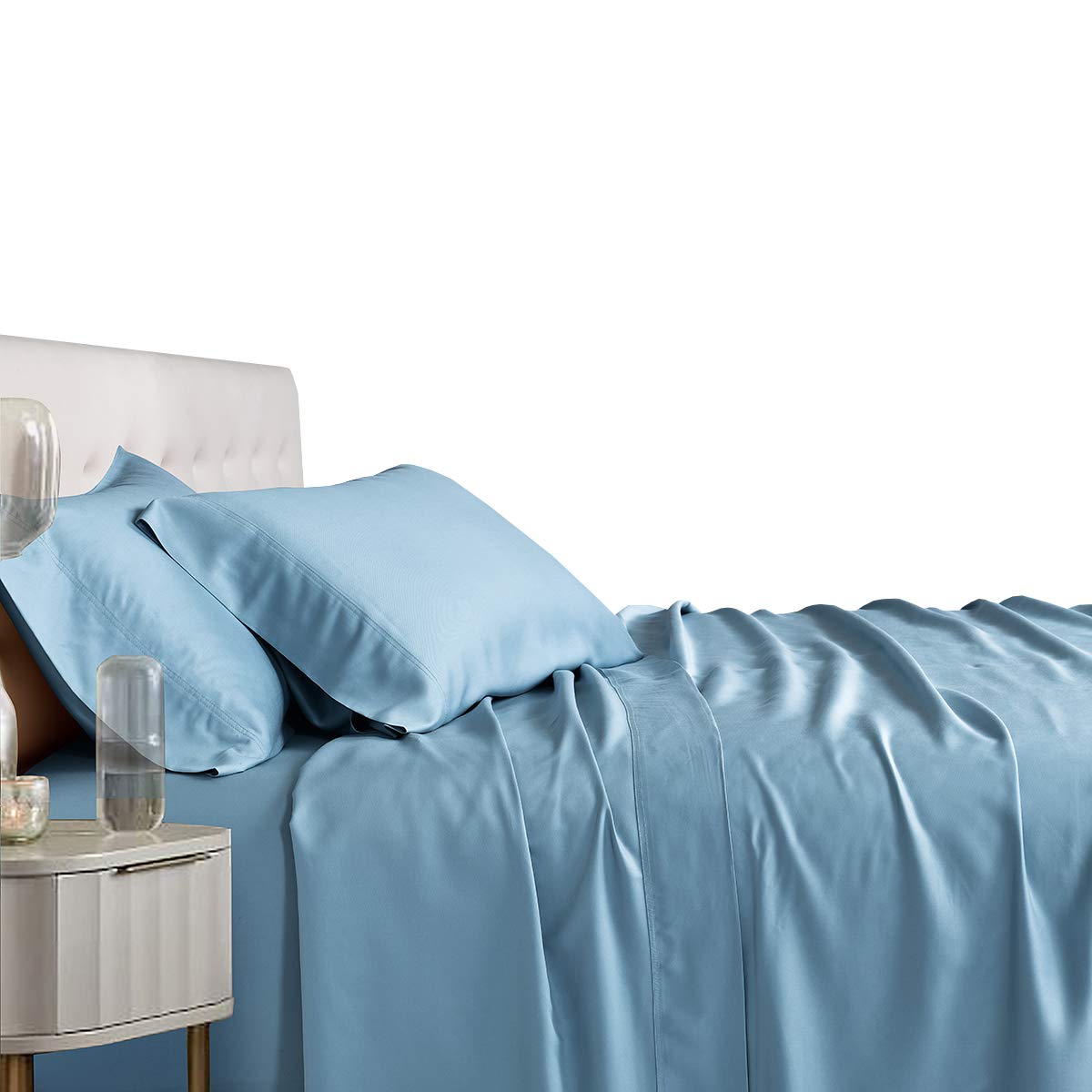 Royal Hotel Bedding 100% Natural Viscose Made From Bamboo Pillowcases, Soft Cooling Pillow Cases, Breathable Hotel Pillowcase, 2