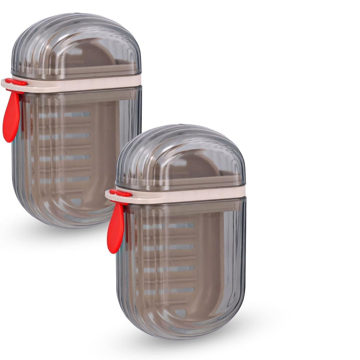 UtiHurb Transparent Travel Soap Holder  Portable Soap Dish for Home, Outdoor Hiking, and Camping  (Pack of 2)