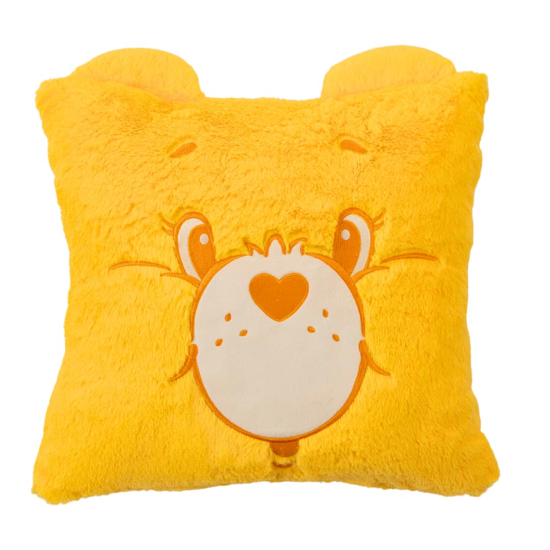 Franco Bedding Super Soft Plush Decorative Throw Cuddle Pillow (100% Officially Licensed Product), One Size, Care Bears Funshine