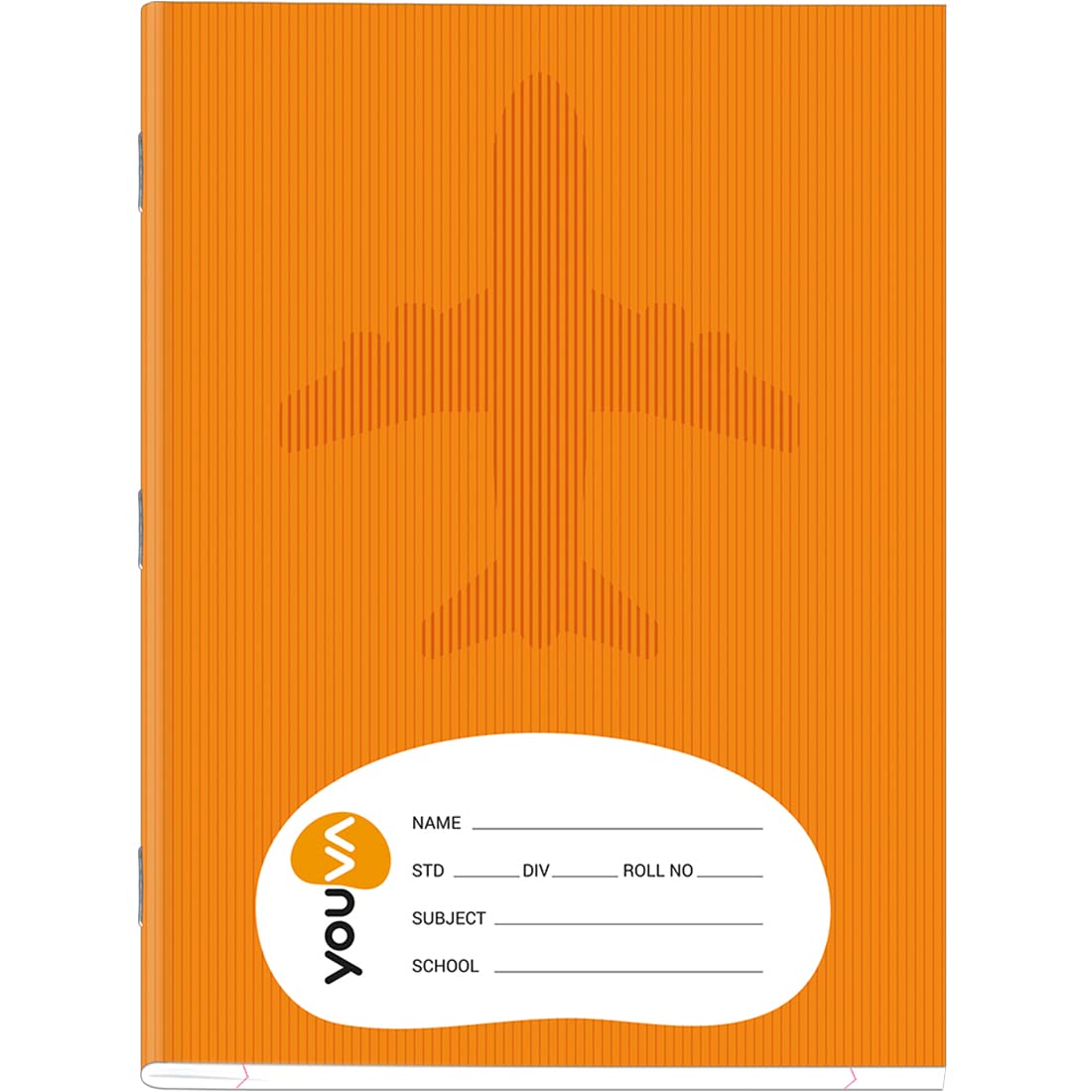Youva Navneet | Brown Soft Bound Notebook | Jumbo Size 18 Cm X 24 Cm | Single Line | 120 Pages| Pack Of 12