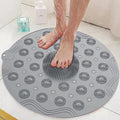 VIDORA Shower Bath Mat Round Bathroom Floor Mats Anti Slip Mat for Silicone Mat Bathroom Shower Foot Massager Silicone Bathroom 