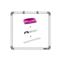 Yajnas Non Magnetic 3X3 Feet Double Sided White Board And Chalk Board Both Side Writing Boards, One Side White Marker And Revers