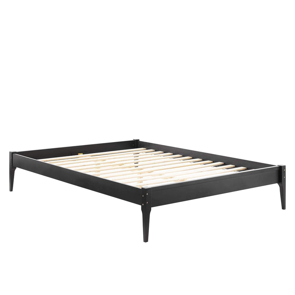Modway Mod-6246-Blk June Queen Wood Platform Bed Frame, Black