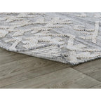Kosas Home Hoeft 24 X 36 Transitional Polyester Fabric Area Rug In Gray
