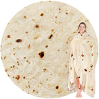 Jorbest Burritos Tortilla Wrap Blanket Adult Kids And Baby Size Birthday Gifts, Double Sided Food Throw Blanket Funny Gifts For