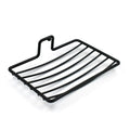 ATEVON 9016 Black Metal WallMounted Soap Holder  RustResistant Soap Rack for Bathroom, Kitchen & Wash Basin Use  SpaceSavin