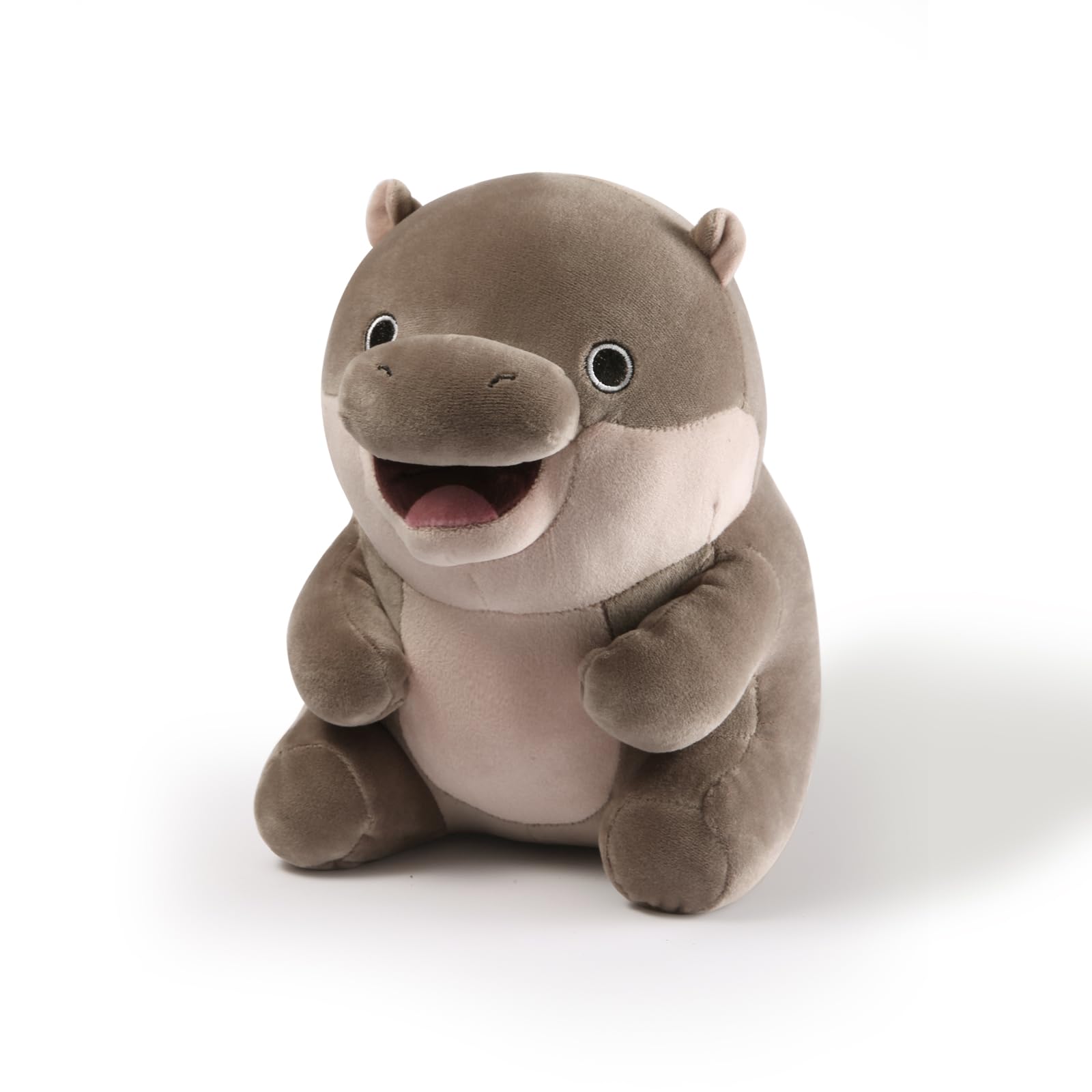 Acgtrick Cute Moo Deng Plush Soft Pygmy Hippo Plushie Toy Moo Deng Hippopotamus Plushie Doll For Fans Gift Hippopotamus Stuffed