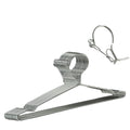 16.5    Wire Hanger 4mm Lockable Hangers 10Pack Stainless Steel Slim Thin Heavy Duty Windproof Lock Hook Metal Space Saving Clot