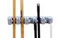 Carlisle FoodService Products 4073700 Roll N Grip ABS Plus Broom and Brush Holder, 161/2 Length x 23/4 Height x 31/2 Depth
