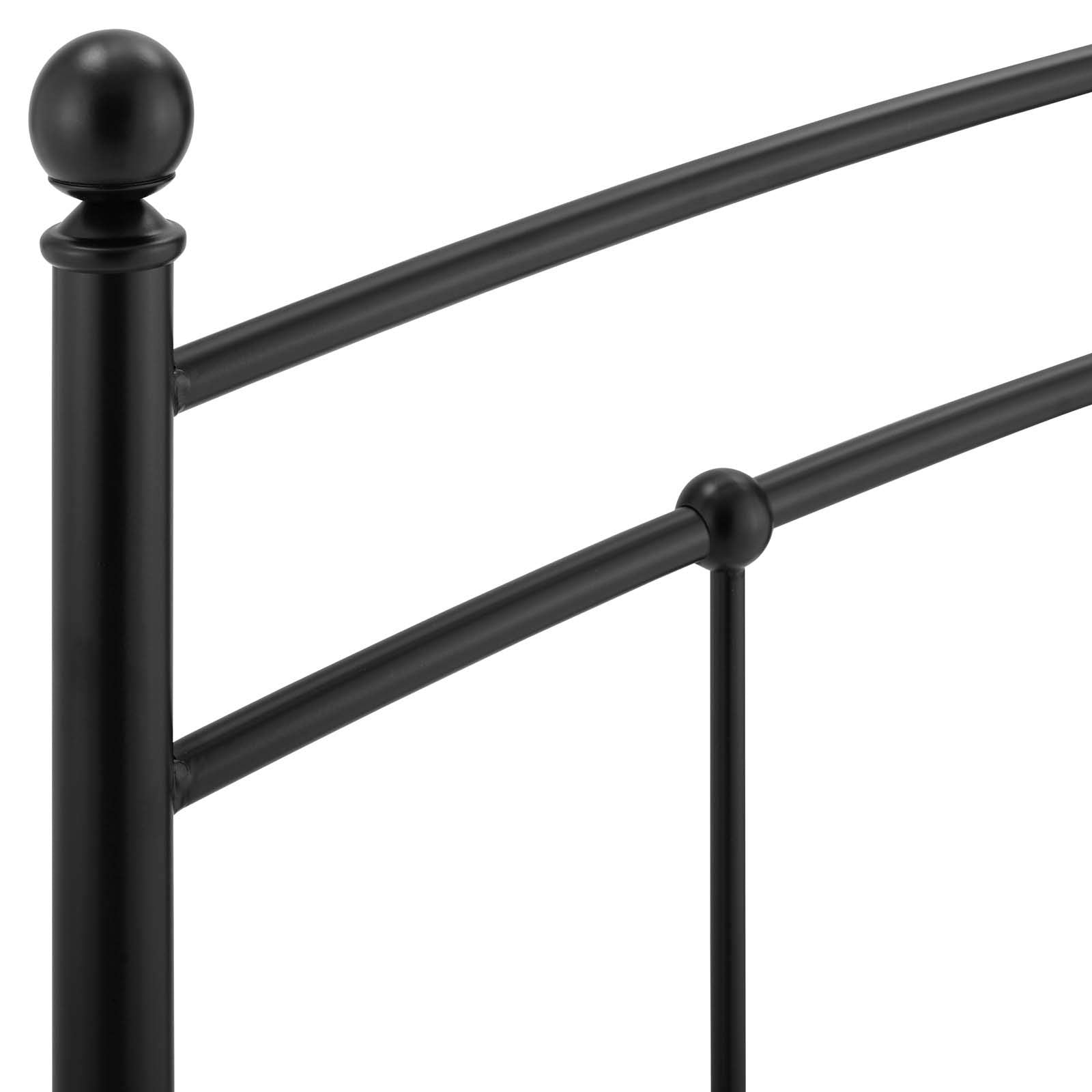Modway Abigail Queen Metal Headboard In Black