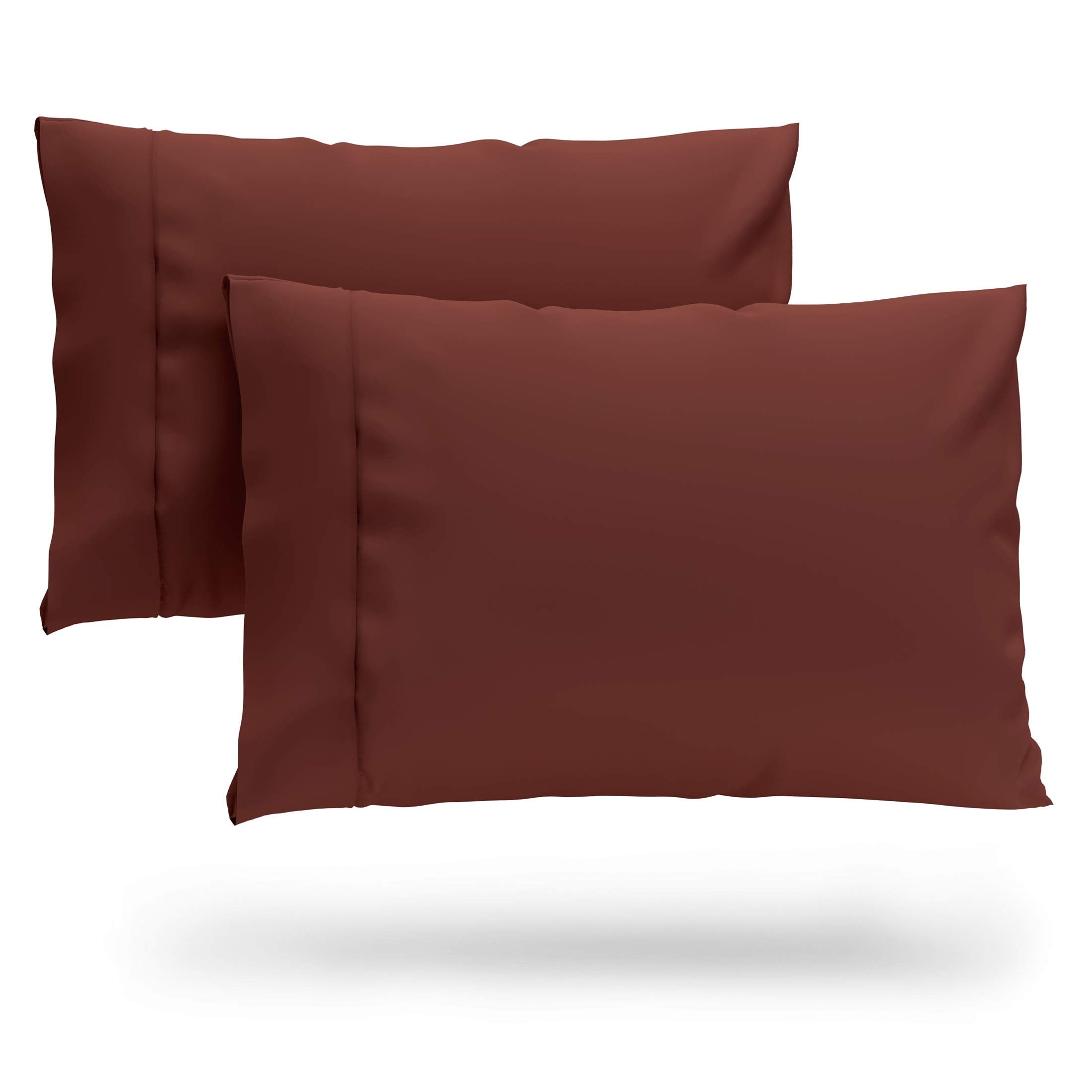 Cosy House Collection Premium Rayon Derived From Bamboo Pillowcase Set Of 2 - Ultra Soft, Cooling & Breathable Bedding (King, Bu