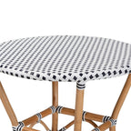 Baxton Studio French Provincial Dining Table with Black and White Finish