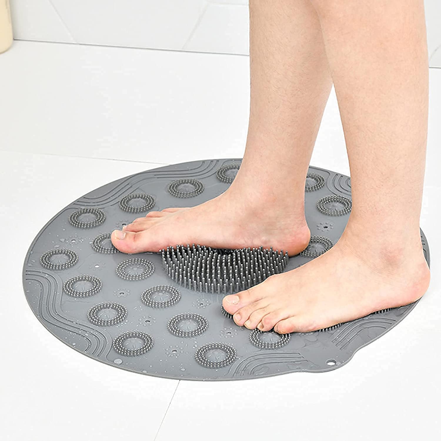 Round Bathroom mat Asan mat Circular Bath mat Rug Round Bath mat Circular Rug for Bathroom Washable Bath mat Comfortable Bath Ru