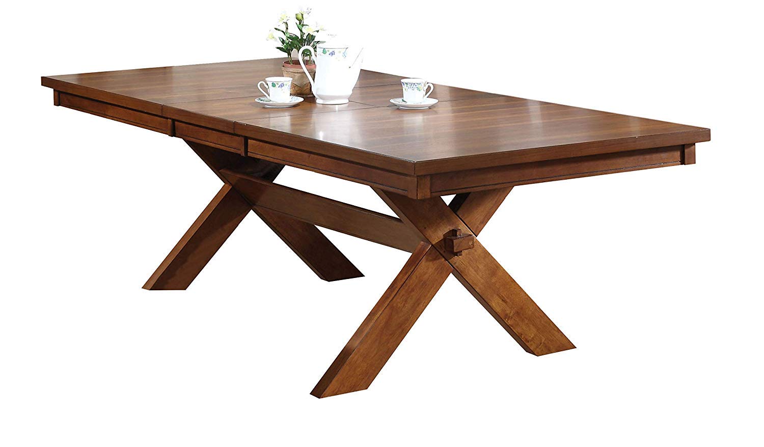 Acme Apollo Dining Table, Distressed Oak Finish