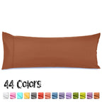 Nestl Body Pillow Cover - Soft Body Pillow Pillowcase - Lightweight Orange Rust Pillowcase - Microfiber Body Pillow Case Cover - 20X54 Inches - Envelope Closure