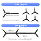 Luyena Bed Sheet Straps,4+1 Pcs Fitted Sheet Clips Holder,Upgraded Triangular Sheet Clip For Corner, Elastic Adjustable Sheet Strap For Mattress Cover, Sheet, Sofa Cushion 1(Black)