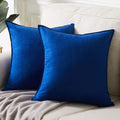 Fancy Homi 2 Packs Premium Faux Suede Decorative Throw Pillow Covers, Super Soft Square Pillow Case,Solid Cushion Cover For Couc