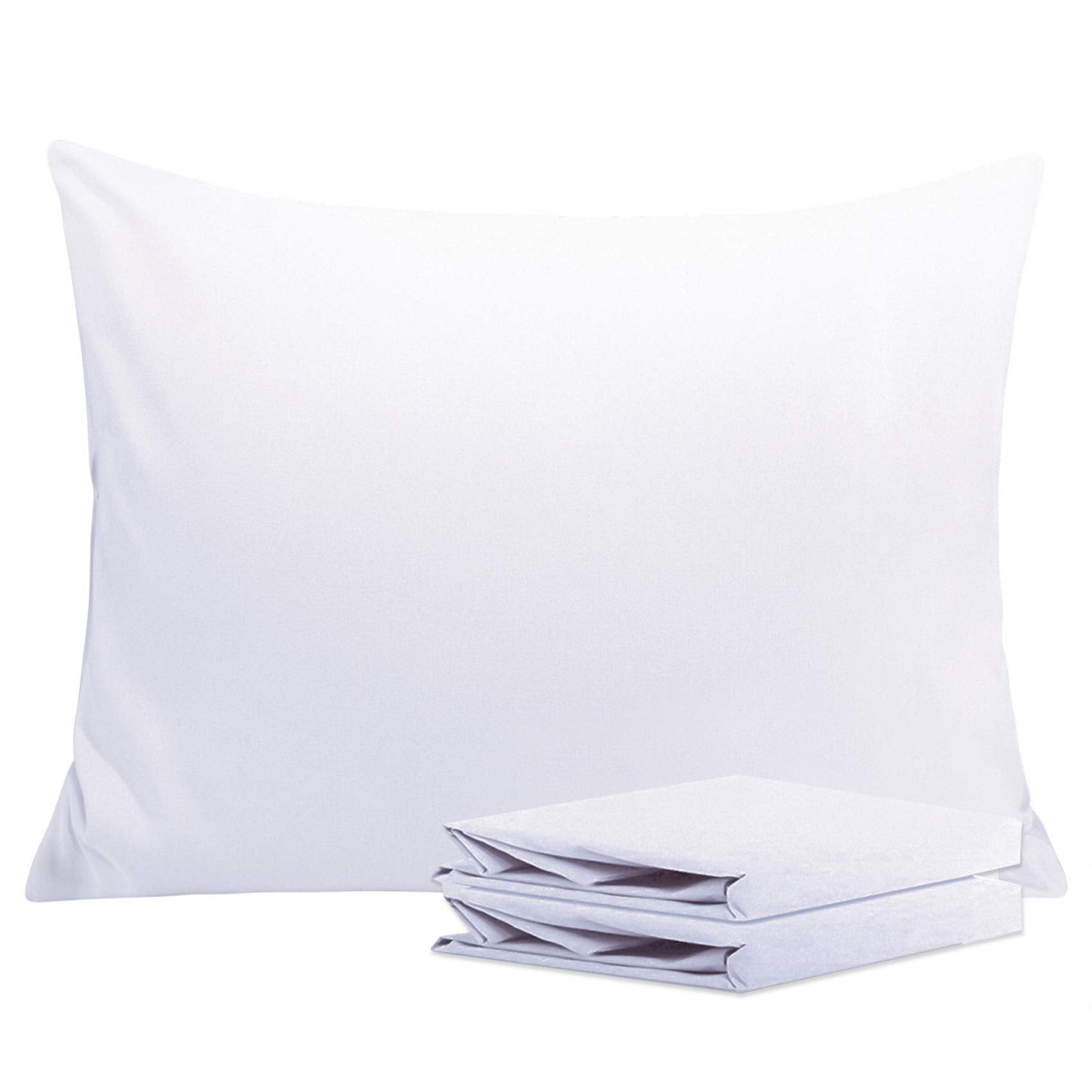 Ntbay Standard Pillowcase Set - 2 Pack Brushed Microfiber 20X26 Pillowcases - Soft, Wrinkle-Free, Fade-Resistant, Stain-Resistan