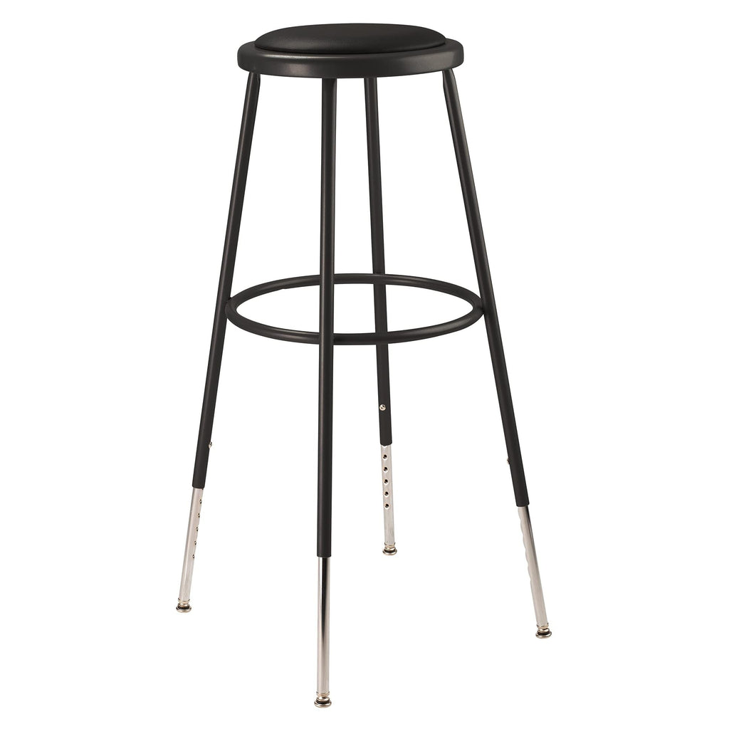 NPS 25"-33" Height Adjustable Heavy Duty Vinyl Padded Steel Stool