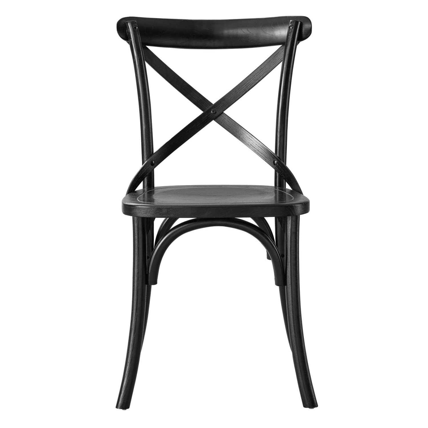 Modway Gear Chair, Black 21 X 19.5 X 34.5
