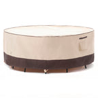 F&J Outdoors Patio Furniture Covers Waterproof Uv Resistant Rip-Stop Fabric Outdoor Table Cover Round Furniture Cover, 72'Dia