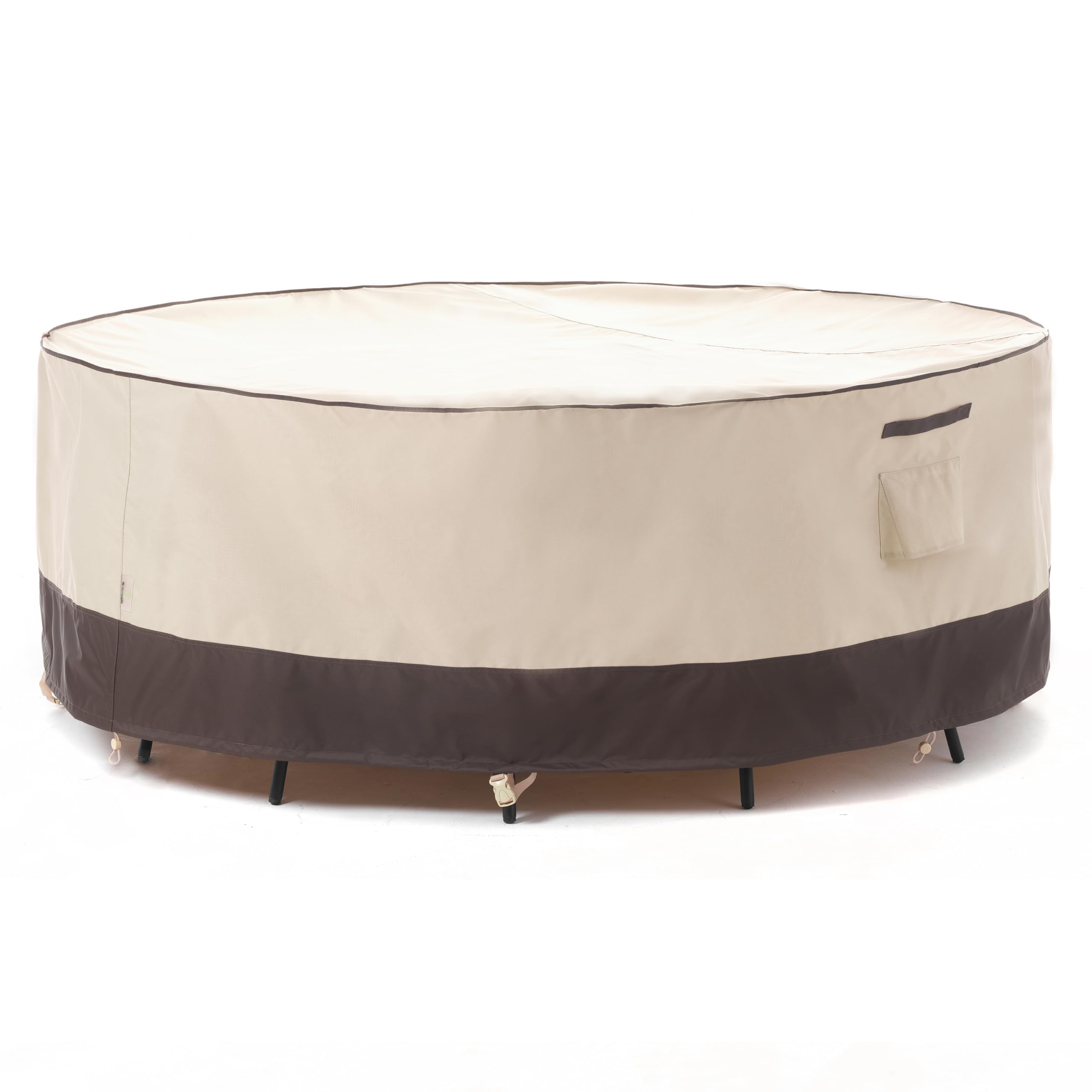 F&J Outdoors Patio Furniture Covers Waterproof Uv Resistant Rip-Stop Fabric Outdoor Table Cover Round Furniture Cover, 72'Dia