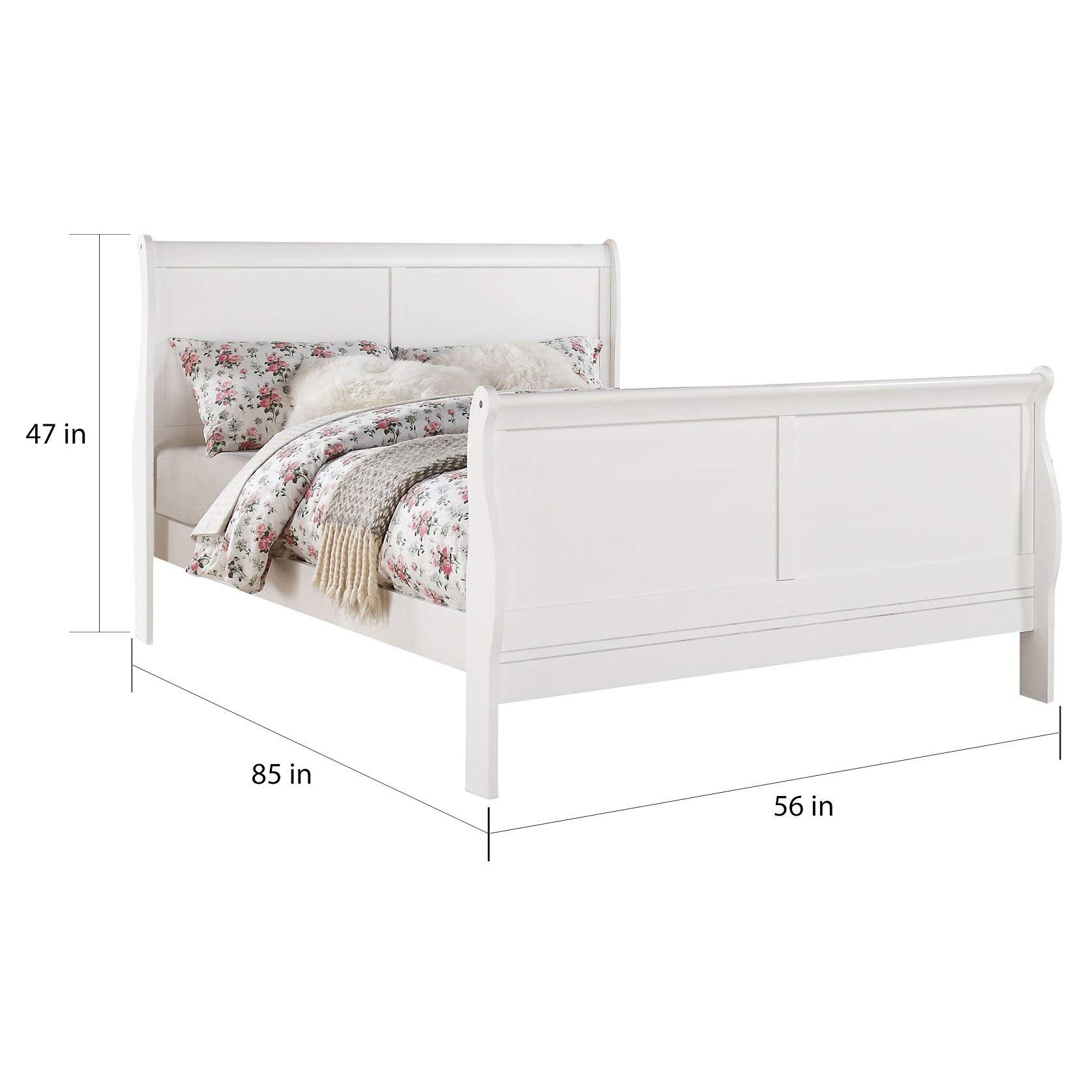 ACME Furniture Louis Philippe III Eastern King Bed, White