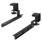 Vivo Clamp And 12 Inch Rail Set For Diy Custom Wooden Keyboard Trays (Rail Set Only - Tray Not Included), Pull Out Slider Track
