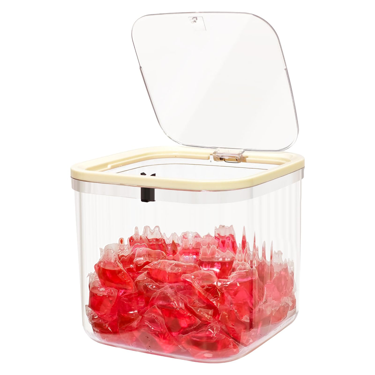 Gute Laundry Pod Holder with PopUp Lid,2L Container for Pods&Supplies