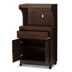 Baxton Studio Tannis 24.02-inch W Kitchen Storage Cabinet, Walnut Brown (147-8315-HiT)