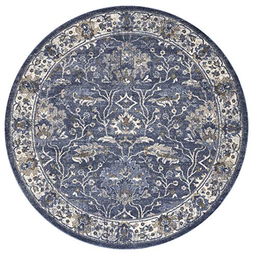 HomeRoots 39' X 59' X 0.'5' Denim Polypropelene Rug