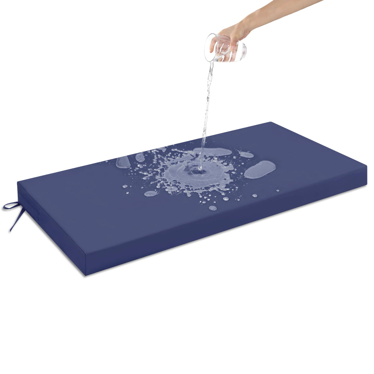 Paroll Bench Cushion For Outdoor Furniture Waterproof Patio Bench Seat Cushion 48 X 18 Inch Outside Cushion For Bench Pad Porch