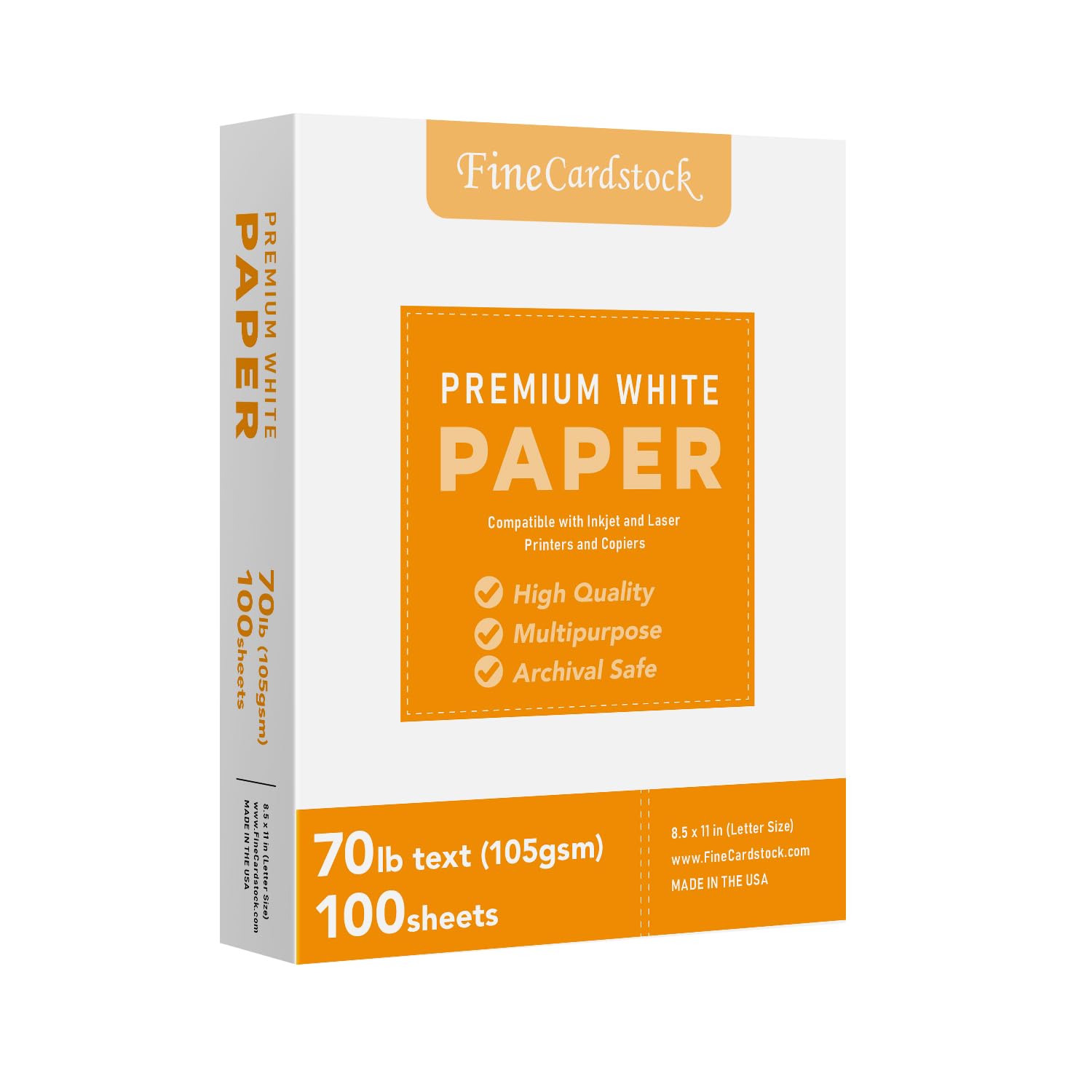 Bright White Paper - Multipurpose Office Print Writing Copy Paper - Flyers, Posters, Design Proposals, Business Documents | 8.5