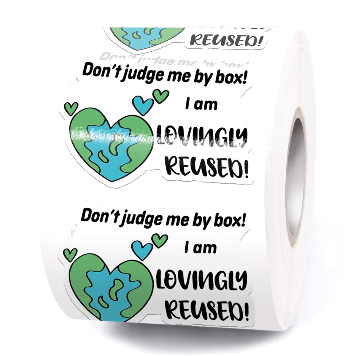Muminglong Cute Don'T Judge Me By Box I Am Lovingly Reused Small Business Stickers, Recycle, Recycling Labels, Funny Packaging S
