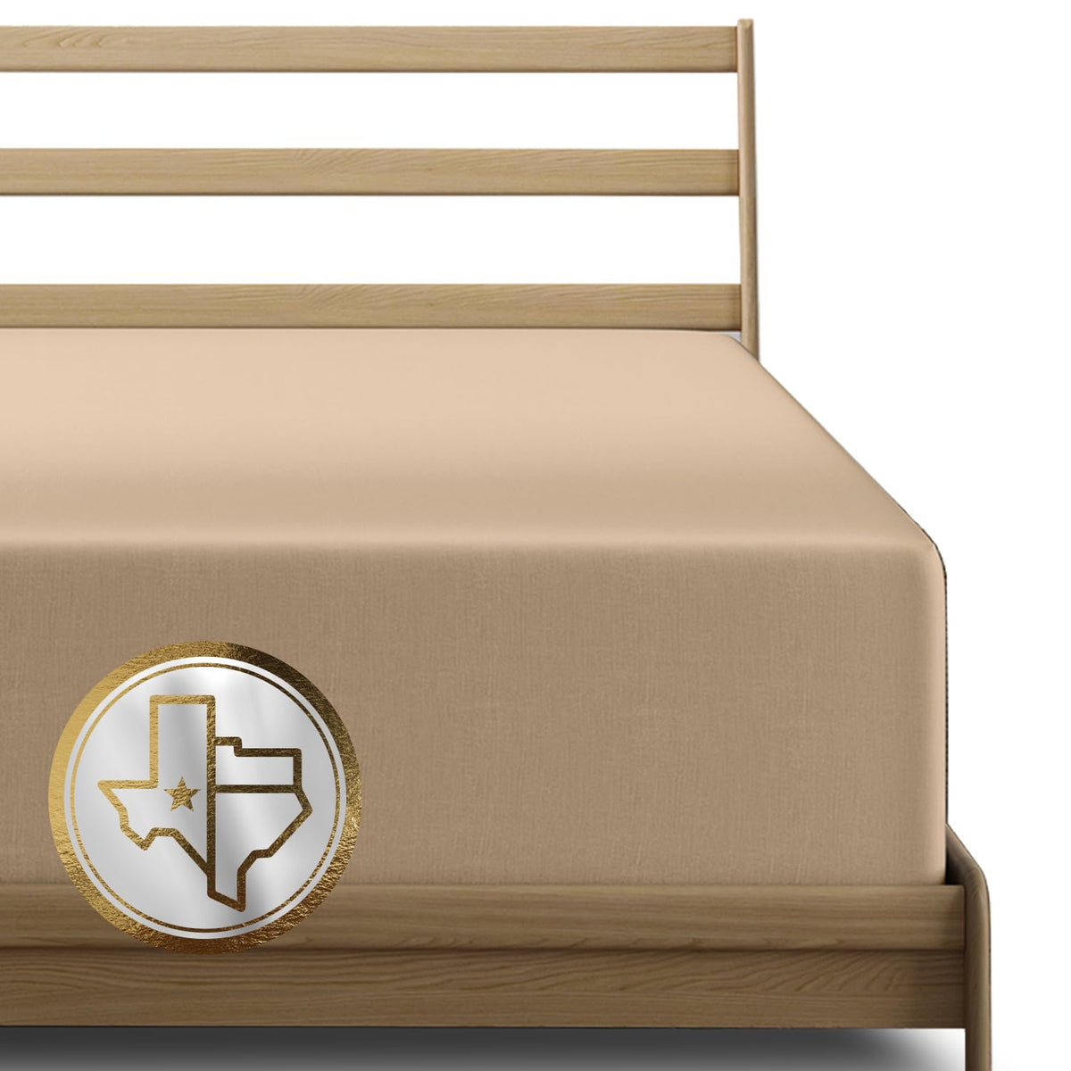Texas Linen Co. Premium 1000-Thread-Count Egyptian Cotton Queen Fitted Sheet Only - 16' Deep Pocket Queen Fitted Sheet, Easy Sn
