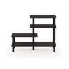 Furinno Turn-N-Tube 3-Tier Side Display Rack, Espresso/Black