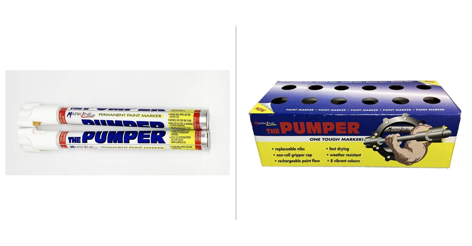 The Pumper Heavy Duty Industrial Marker 12 Per Box (White)