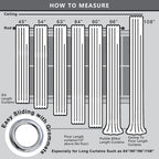 Koufall Luxury Gold Draperies 84 Length Living Room 2 Panels Grommet Blackout Window Elegant Curtains For Bedroom,7 Feet 7Ft Lon